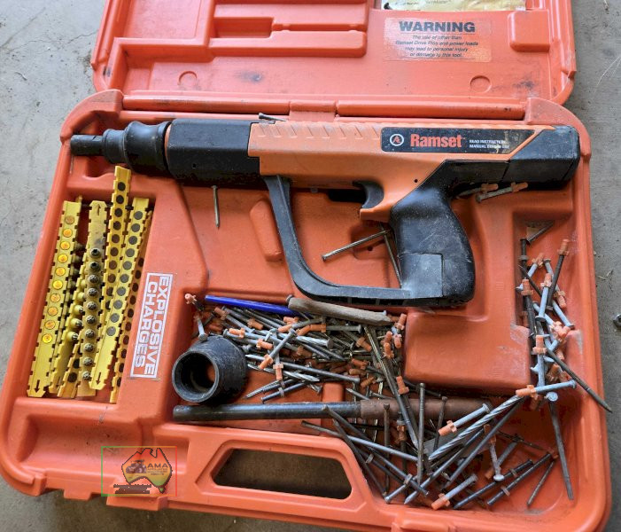 Ramset Gun with Attachments