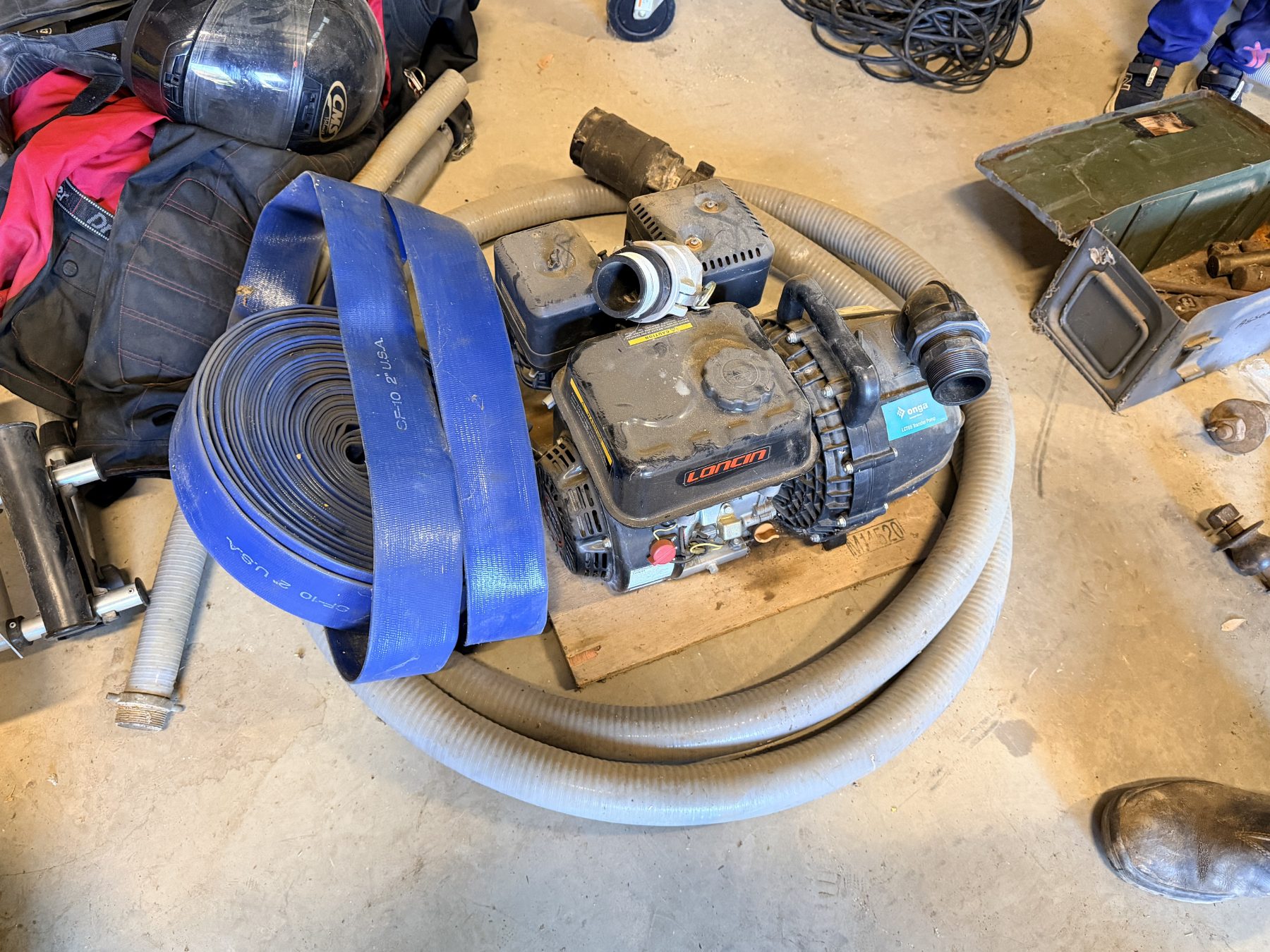 2" Onga pump and petrol motor