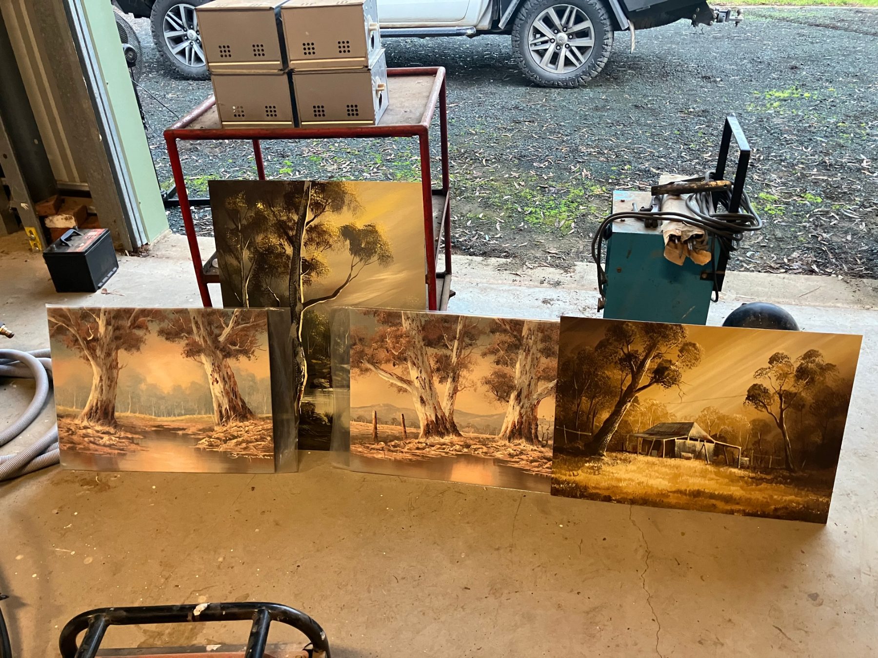Assorted paintings