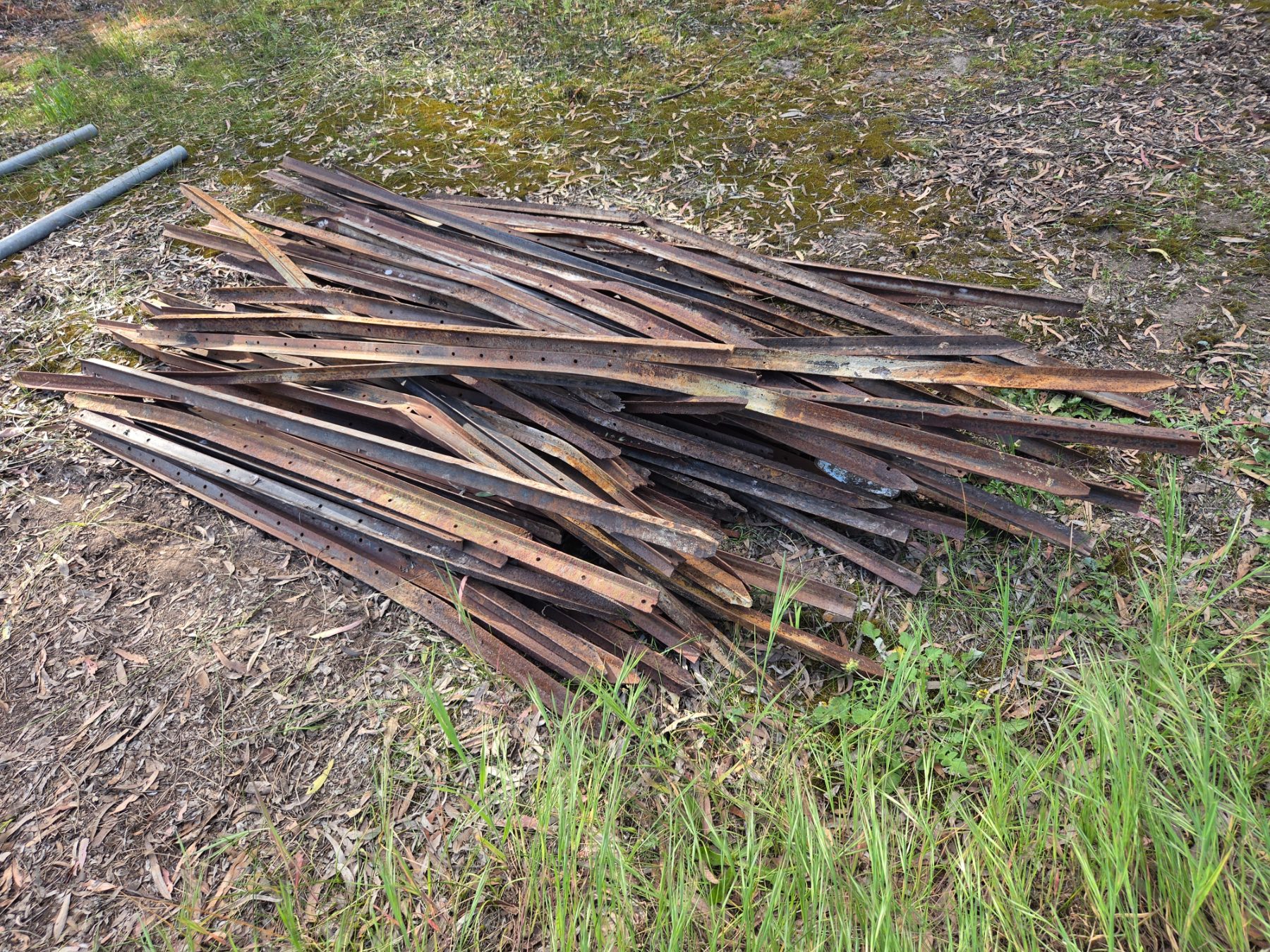 Used - Pile of Damaged Steel Posts - photo 1
