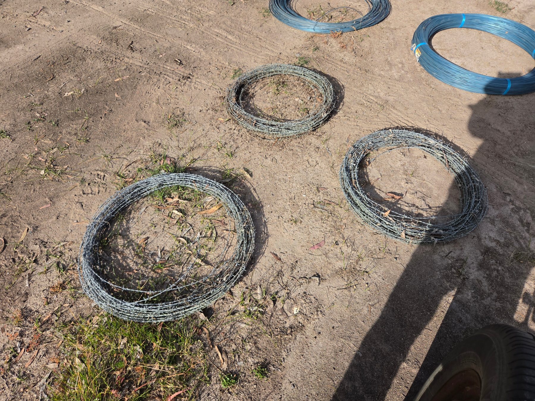 Used - 3 Coils of Barb Wire - photo 2