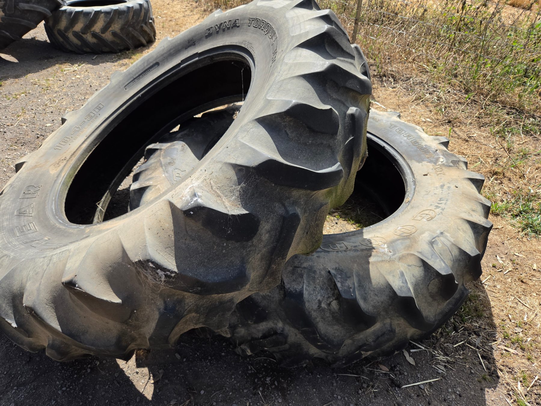 Used - 2x Goodyear 14.8-38 Boom Spray Tyres - photo 1