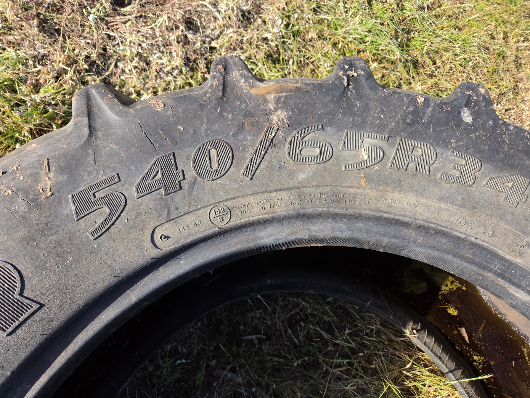 Used - Goodyear 540/65R28 Tractor Tyre - photo 3