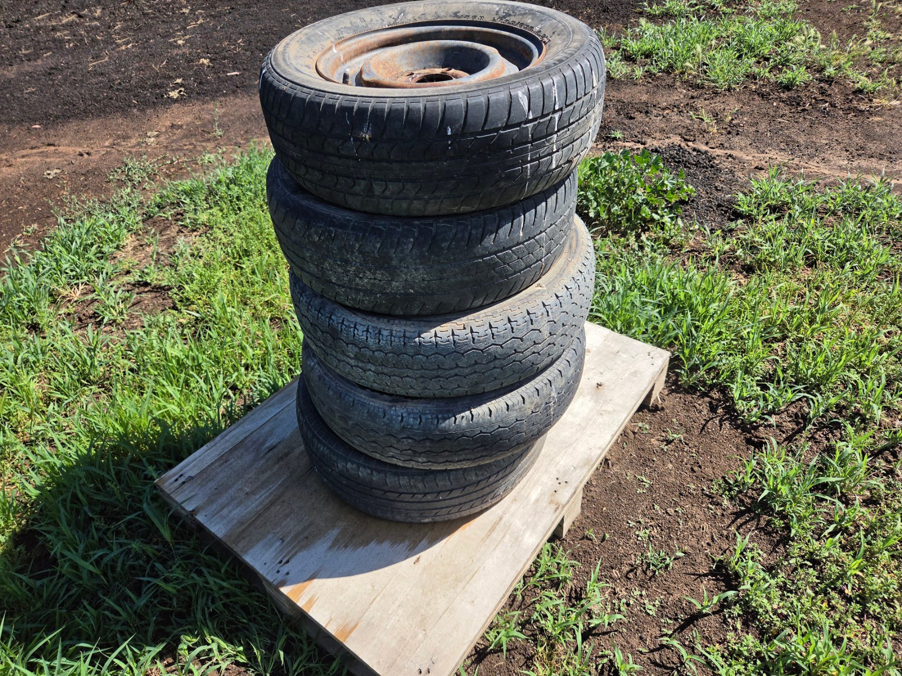 Used - 5x 14" Holden Rims & Tyres - photo 1