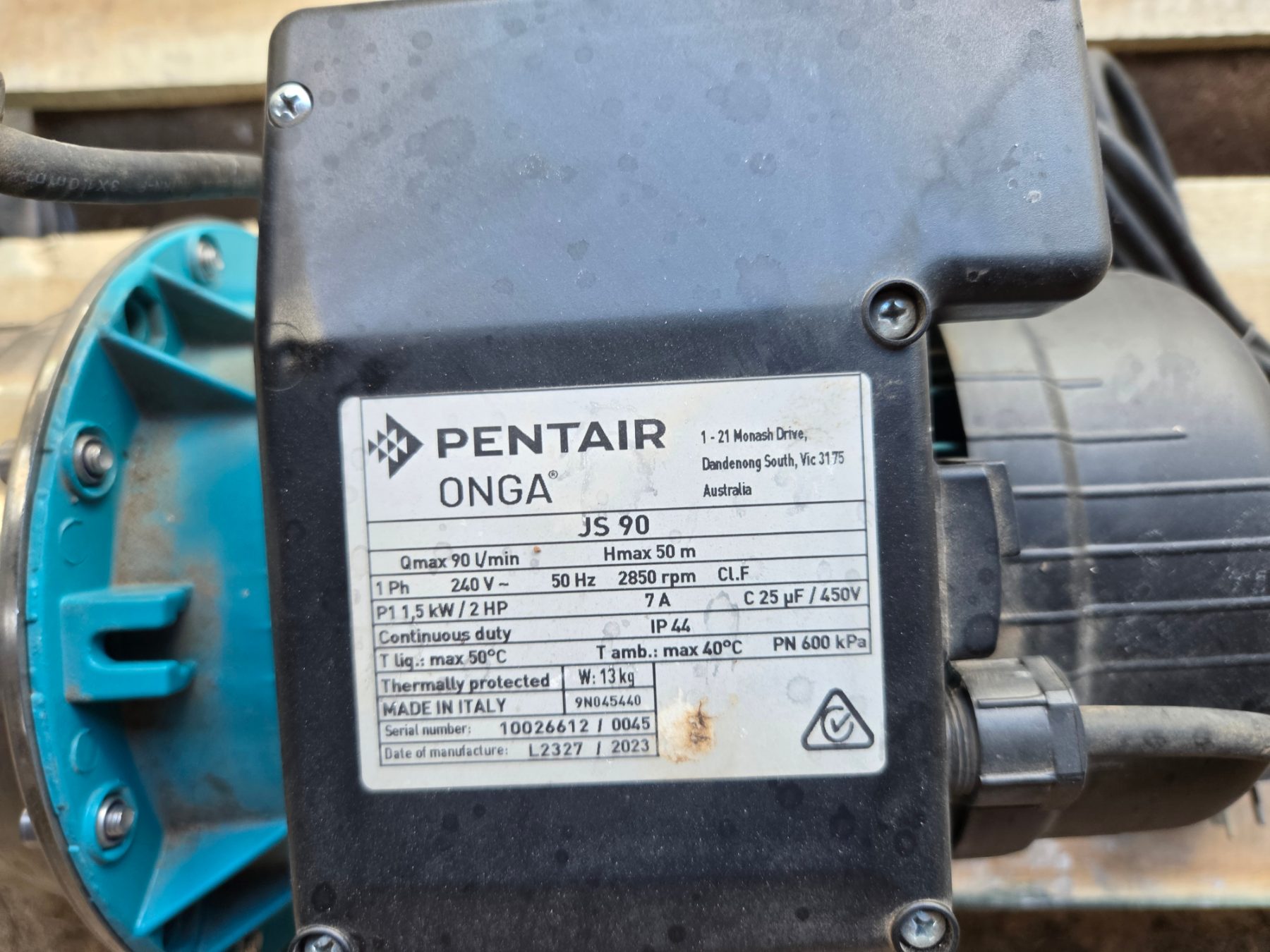 New - Un-used Onga Pentair Domestic Pressure Pump - photo 4