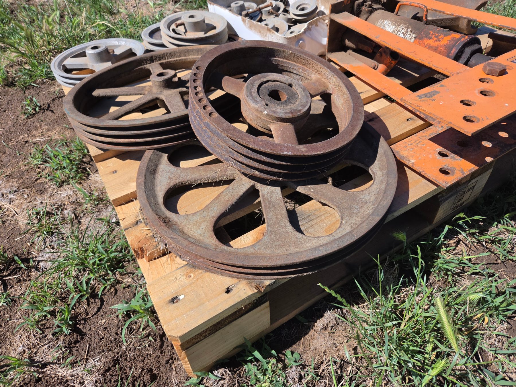 Used - Large Multi-Section V-Belt Pulleys - photo 3