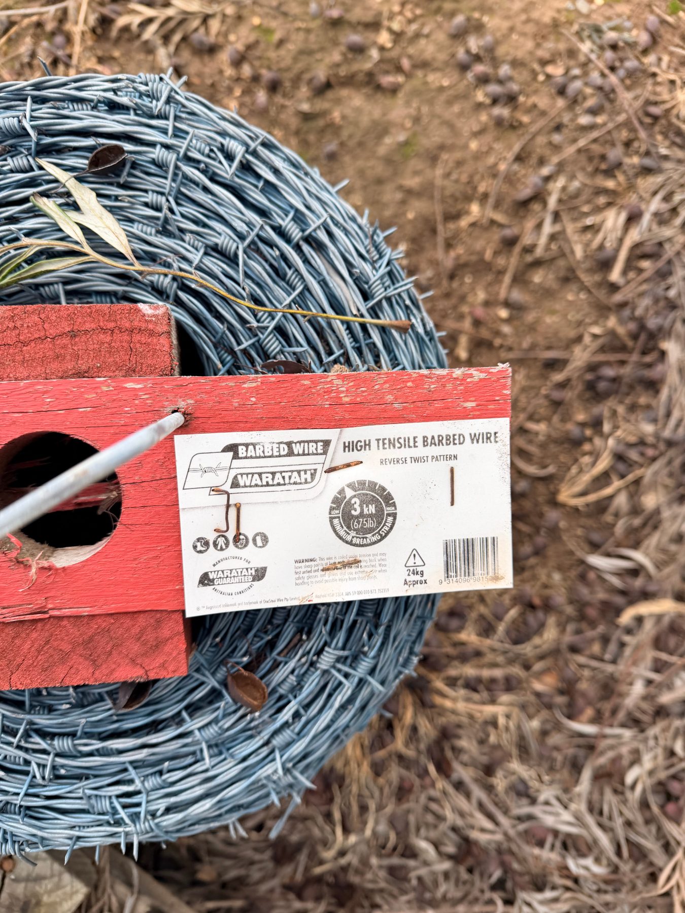 3 x new coils of high tensile barbed wire - photo 2
