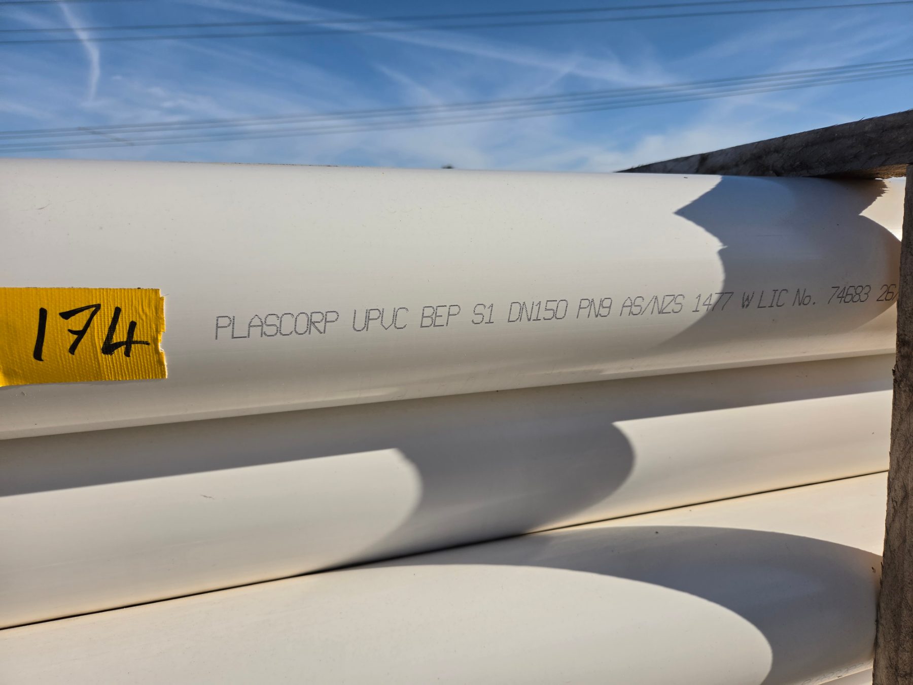 New DN-150 PN9 Grade PVC Pipes - photo 3
