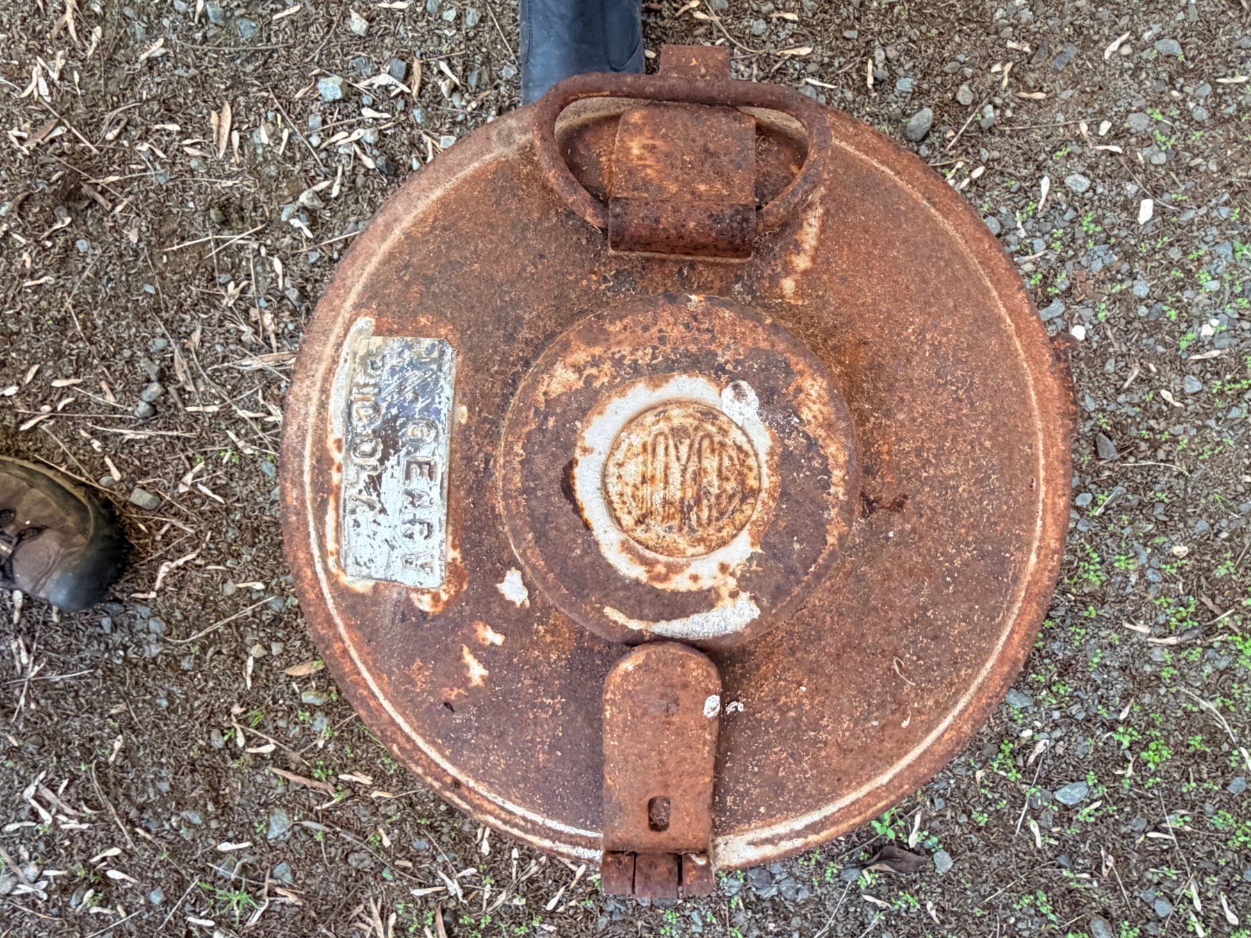 Antique cream can - photo 2