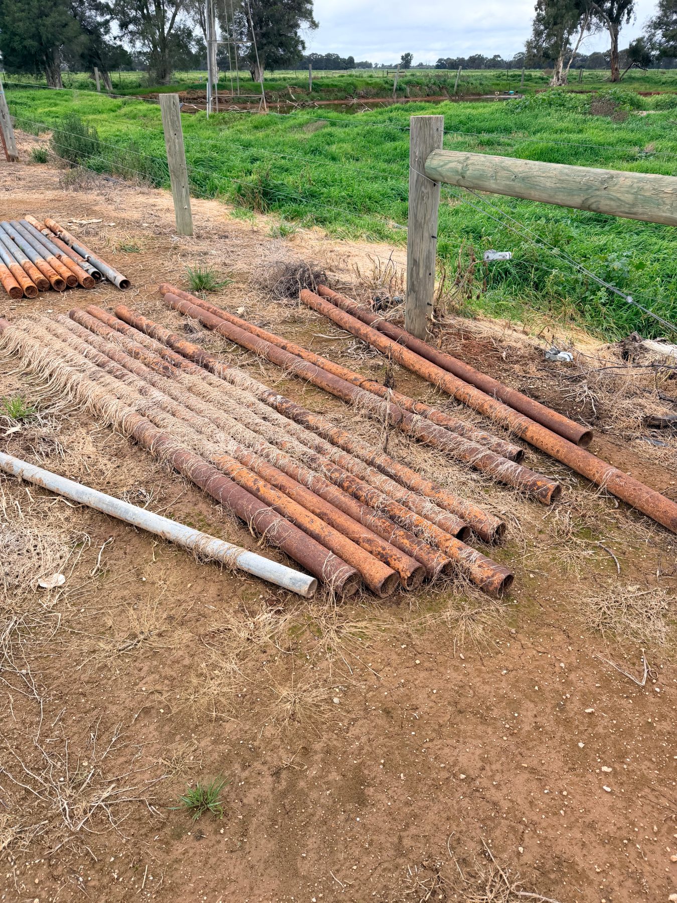 11 of 3m x 90mm gal steel posts