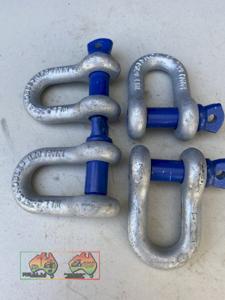 4x New D shackles ~ 4.75 ton ~ 19mm