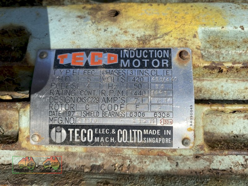Electric motor with plug and switch