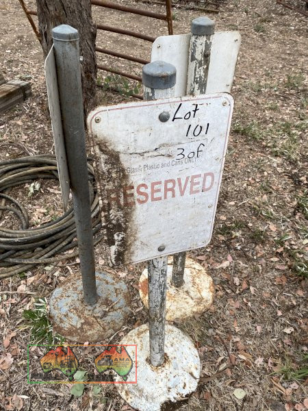 Sign Stands Metal x3