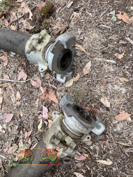 POWER  FLEX  H MINER Rubber Air /Water Hose with Fittings - photo 2