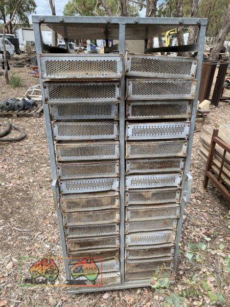 Storage Rack with pull out shelves