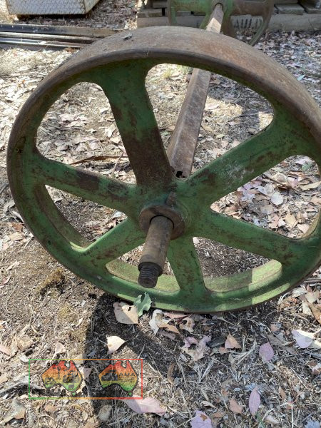 Pair of Steel Wheels on Axel