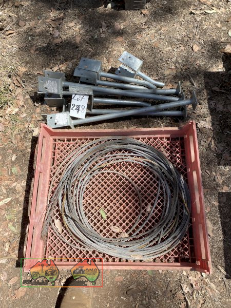 Post Stirrups and Wire Cable - photo 1