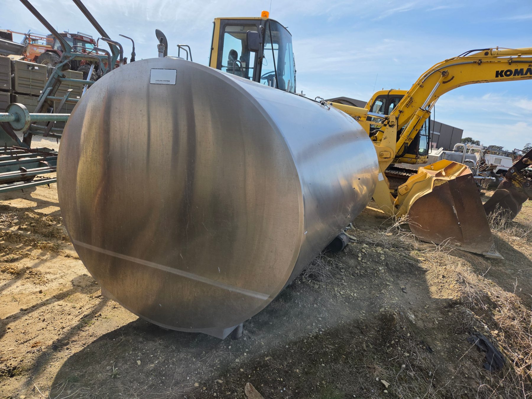 4,500 Ltr. Stainless Milk Vat. - photo 1