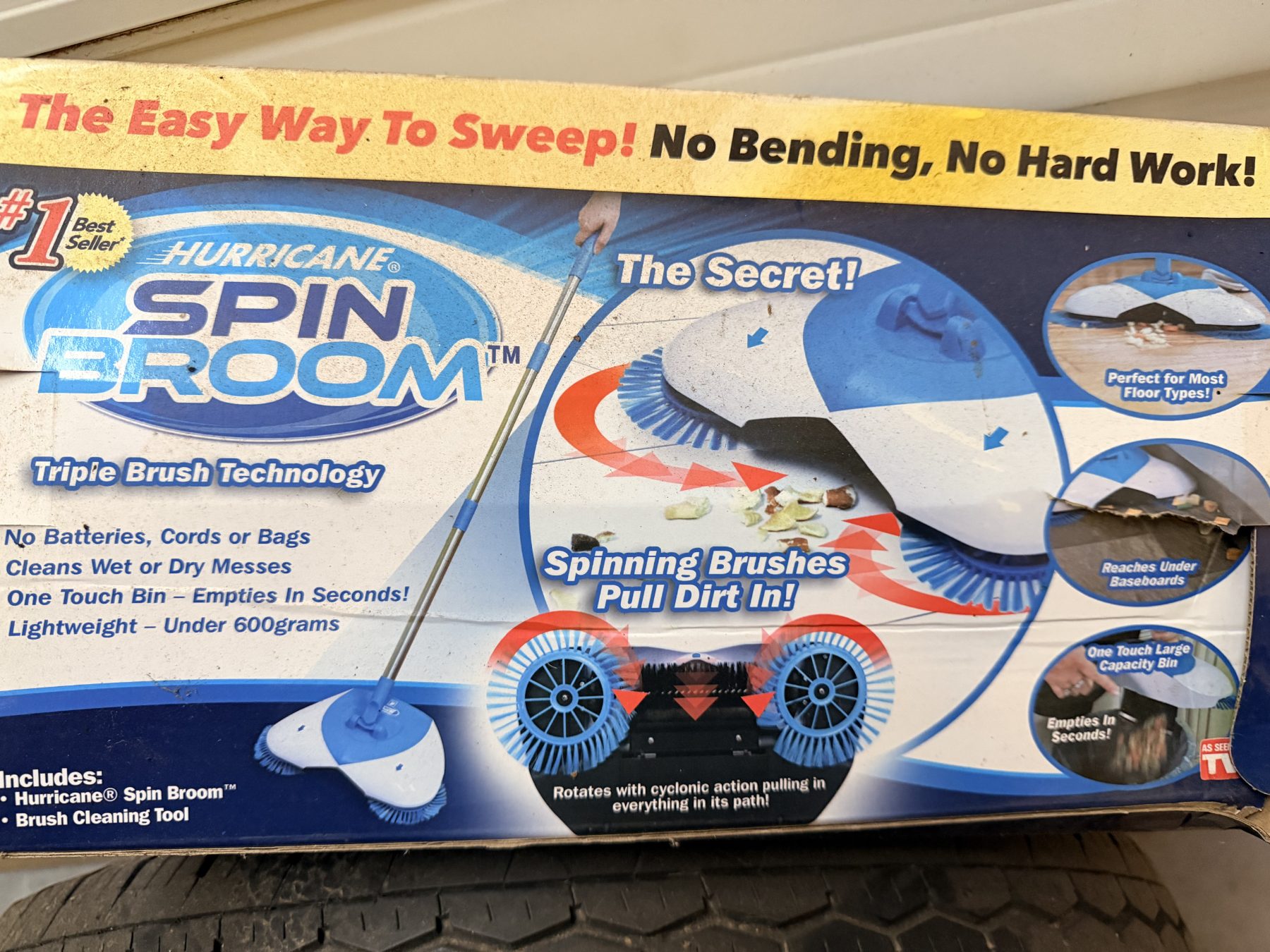 Hurricane spin broom