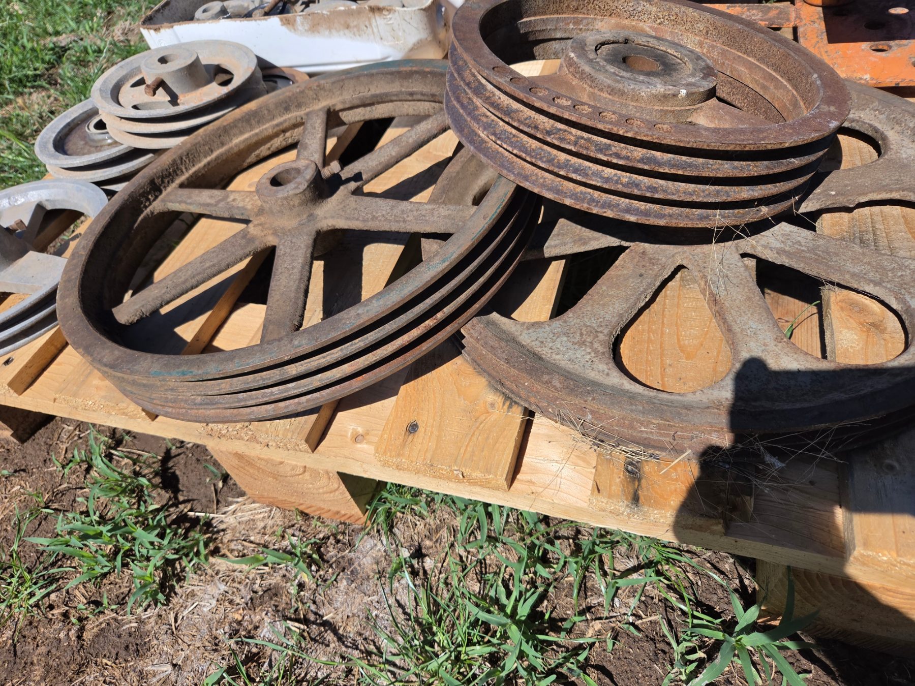Used - Large Multi-Section V-Belt Pulleys - photo 2