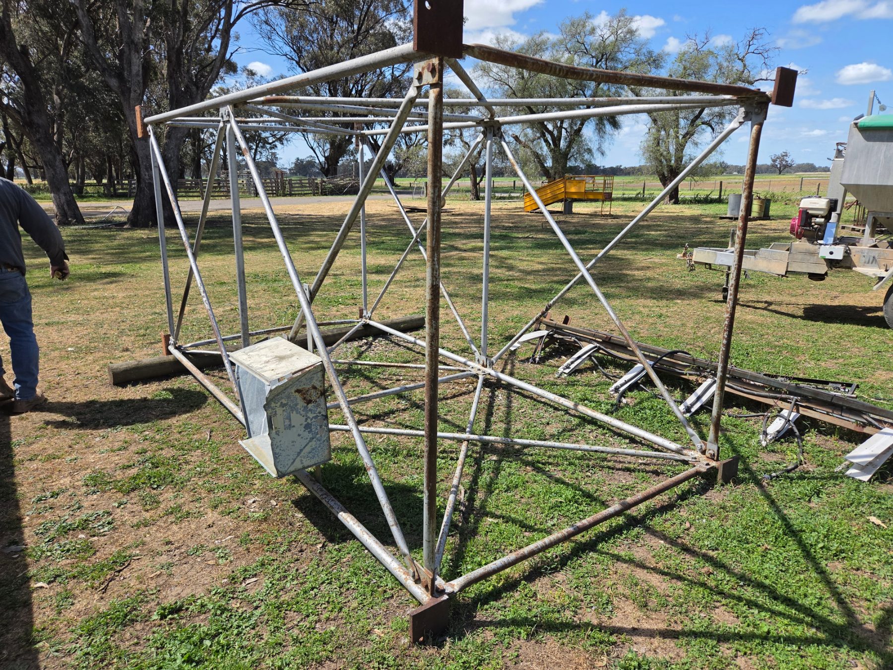 Used - Solid Steel Tank Stand Frame - photo 1