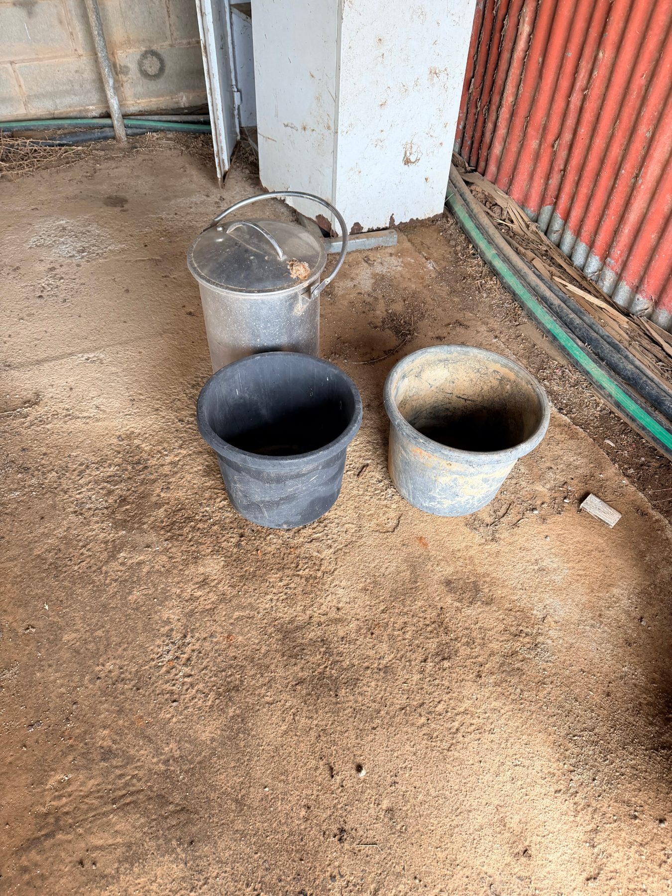 Stainless steel test bucket and 2 of 12" irrigation plugs