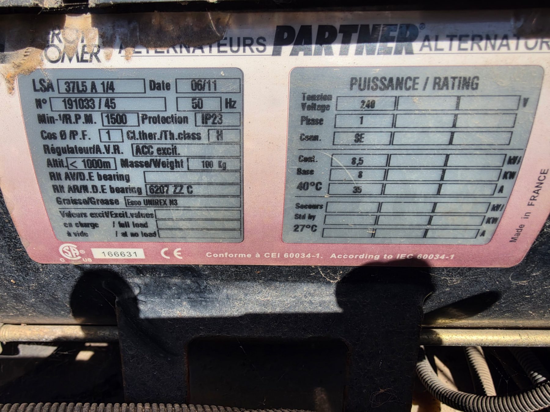 Terex AL4000 Light Tower Generator - photo 7