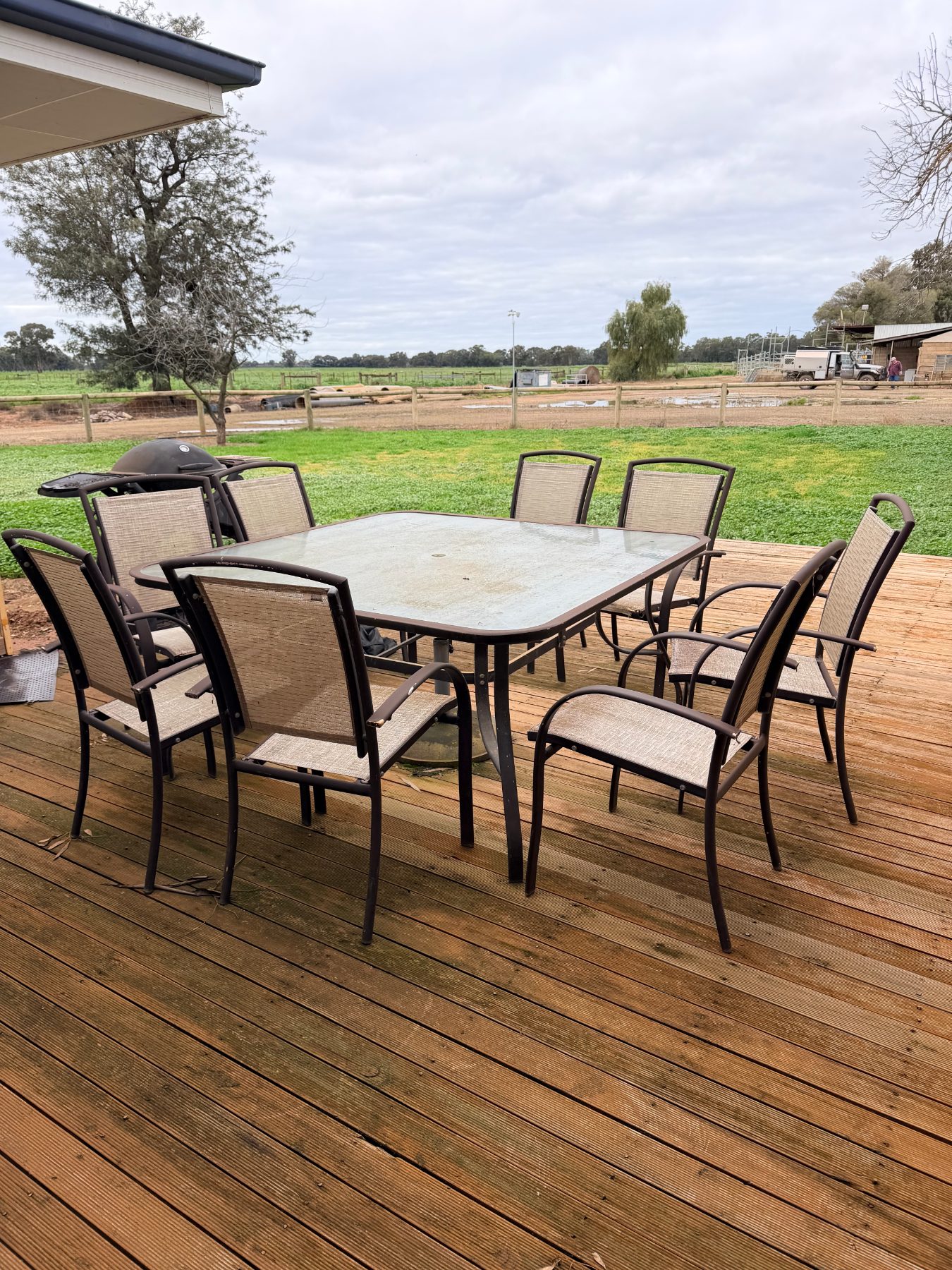 7 piece square outdoor setting