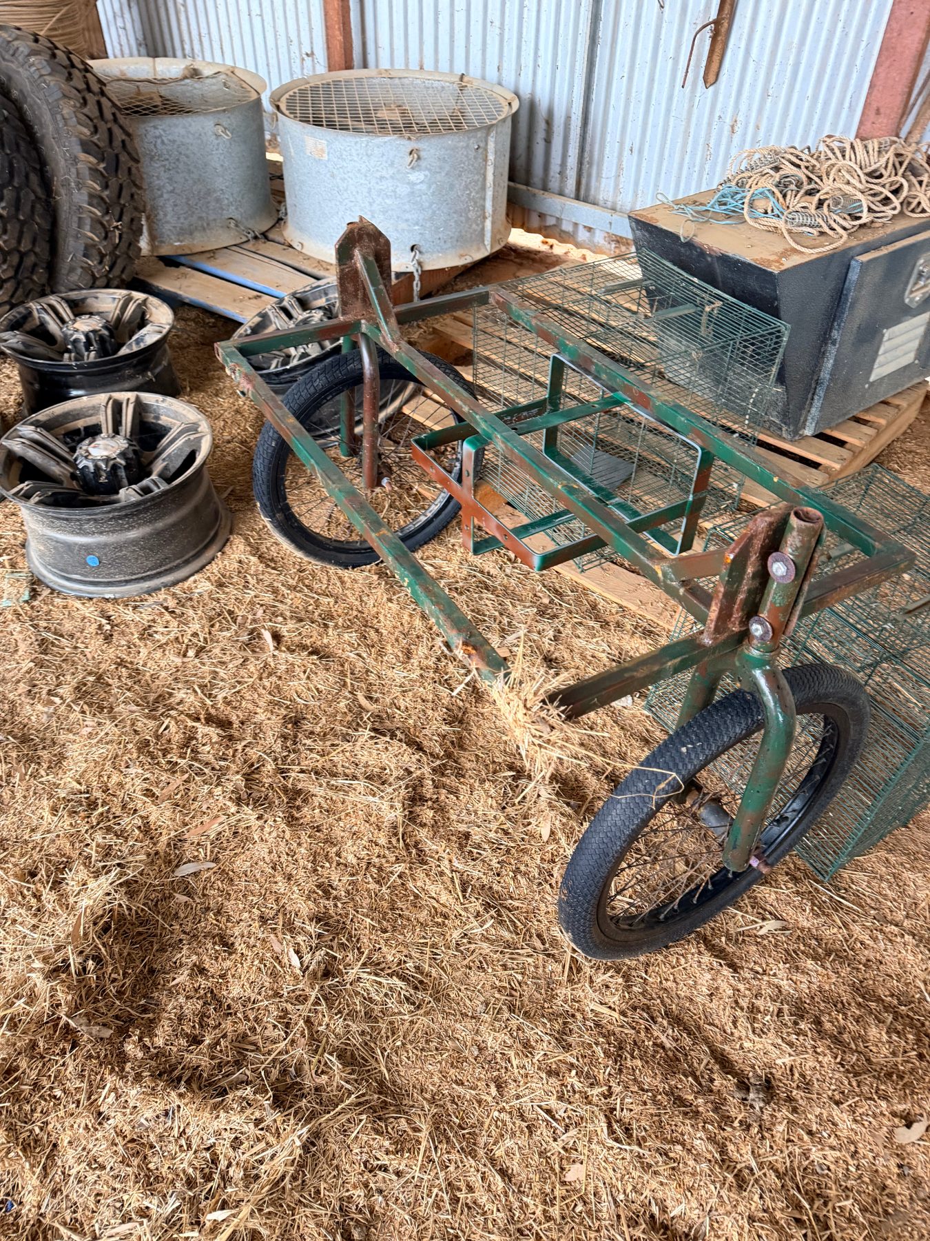 Homemade Chinese style Rickshaw cart towing frame - photo 1