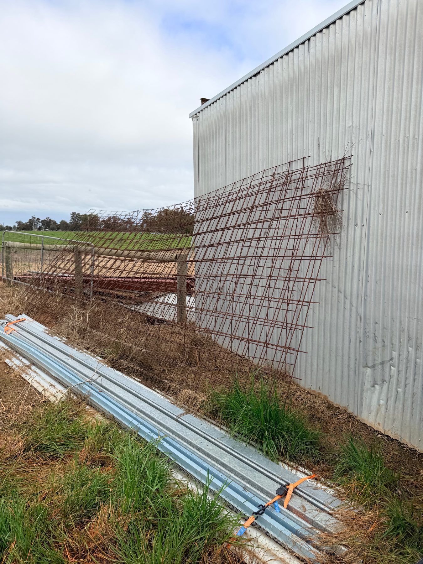 As new corrugated iron sheets, ceiling battens, and purlins - photo 2