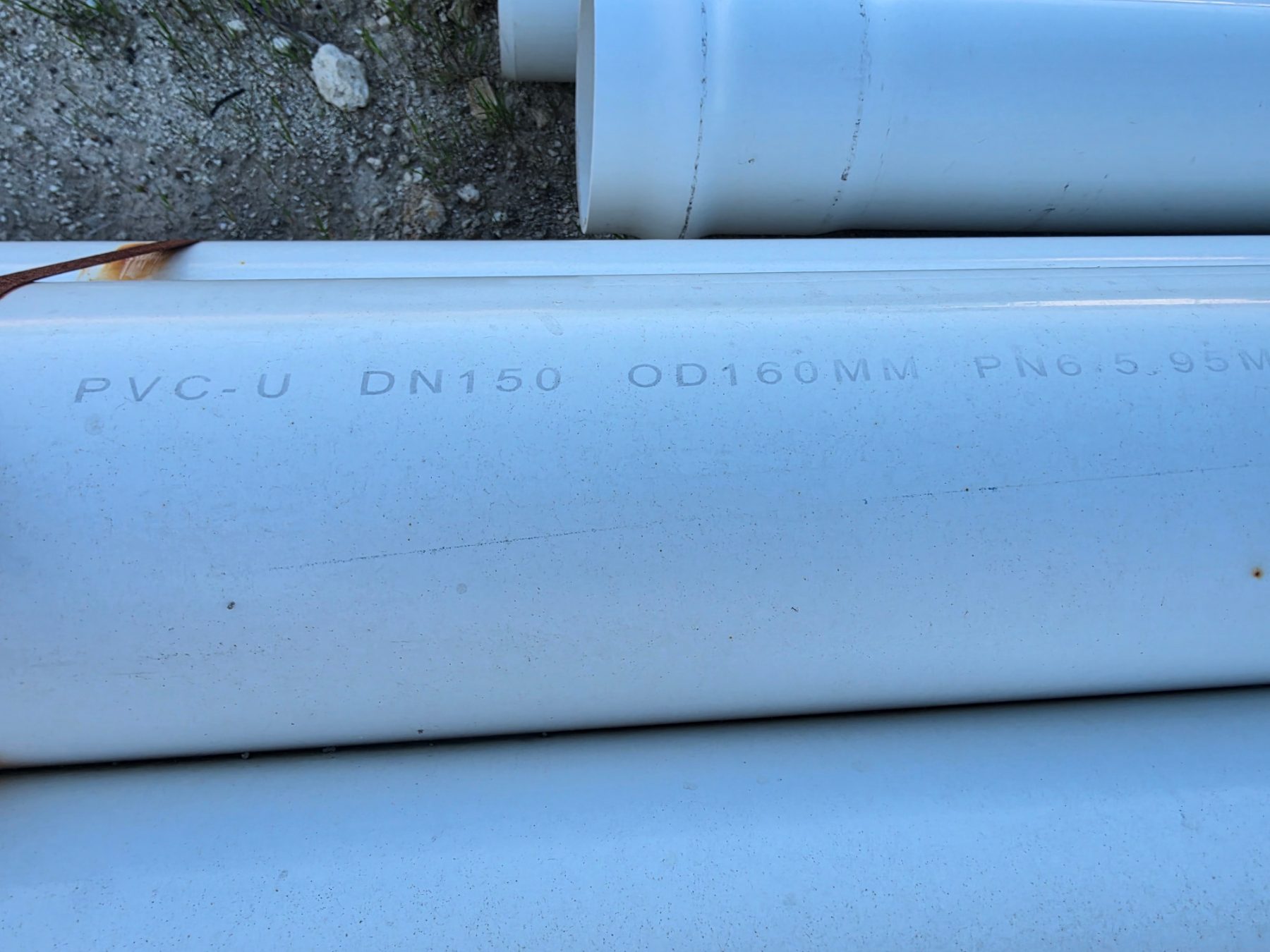 New DN-150 PN.6 PVC-U Pipe 5.95m lengths - photo 4