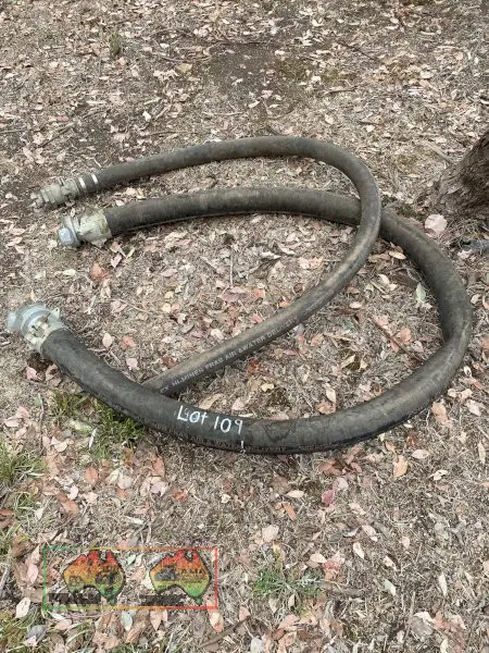 POWER  FLEX  H MINER Rubber Air /Water Hose with Fittings