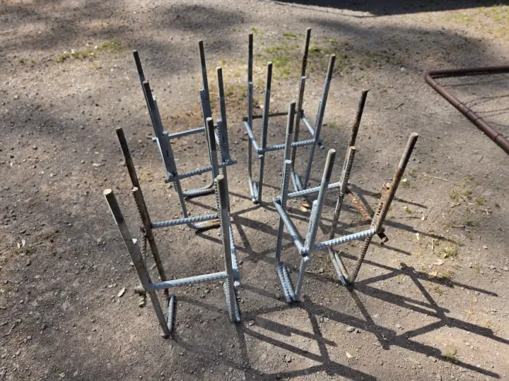 Used - 4x Shed Footing Saddles