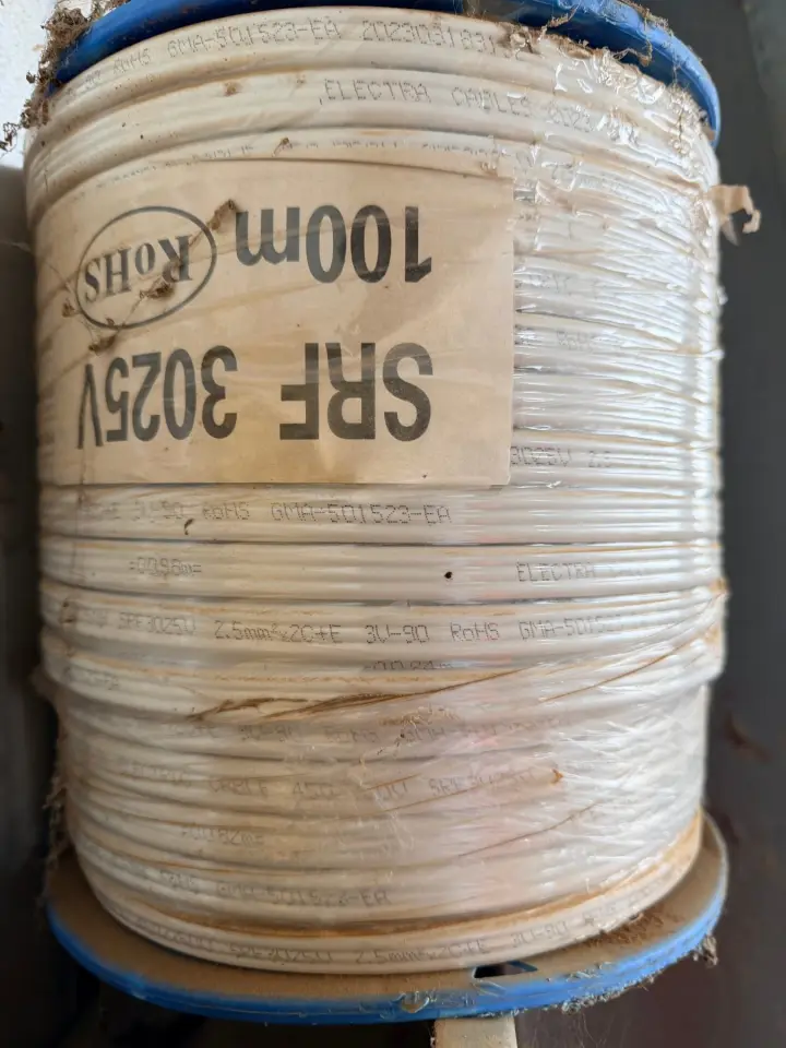 100m coil of electrical cable