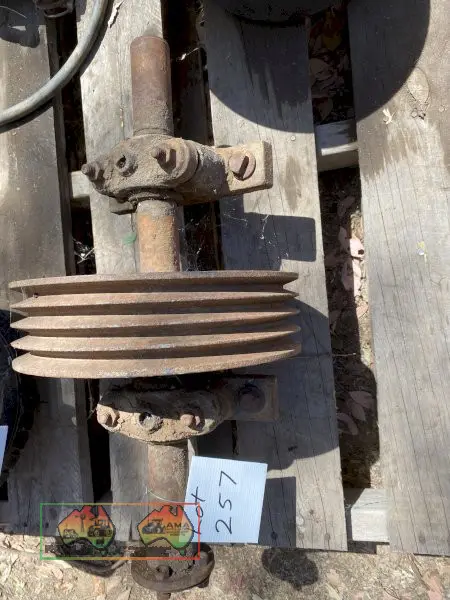 Pulley and Bearings on Shaft