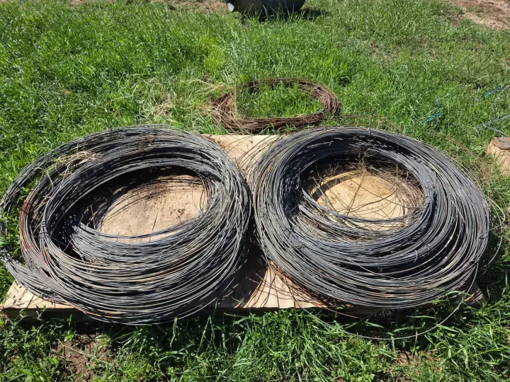 Used - Coils of Plain Fencing Wire