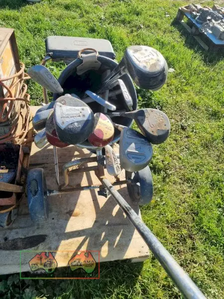 Golf Cart & Clubs