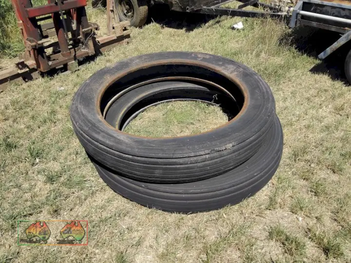 2x Massey Ferguson Combine Tyres