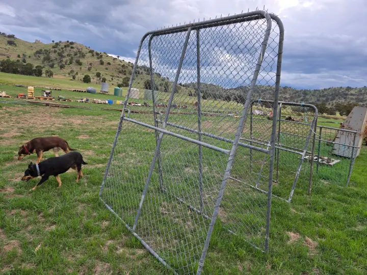 Used - A Pair of High Chainmesh Gates