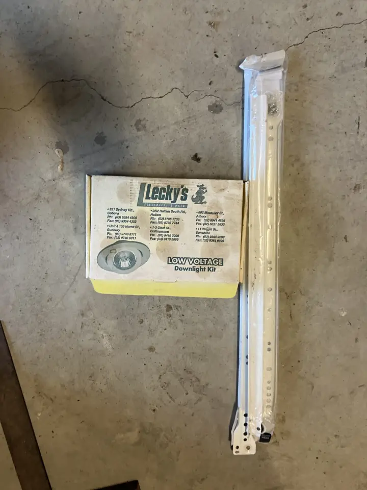 Lecky's downlight & drawer runner