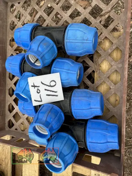 4x Poly Fittings ~ Blue & Black