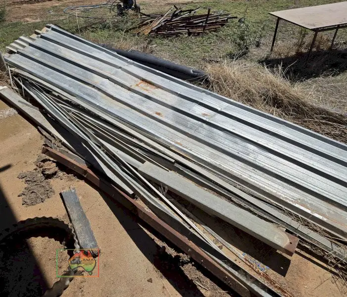 Assorted roofing iron sheets