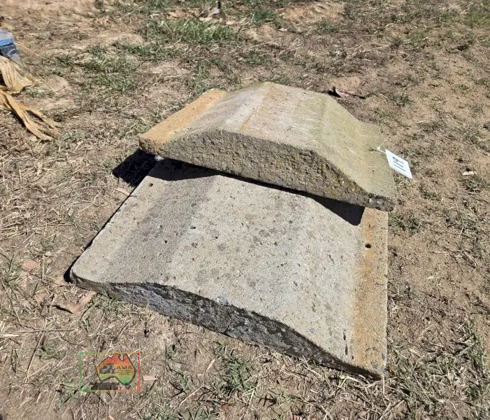 3x Concrete Stock Trough Lids