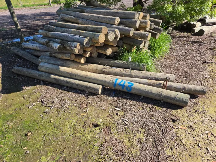 143x Assorted Pine Fence Posts