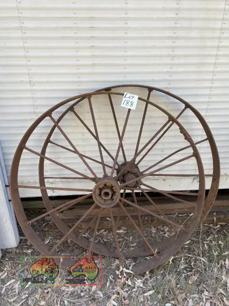 2x Old Steel Wheels dia 1260mm