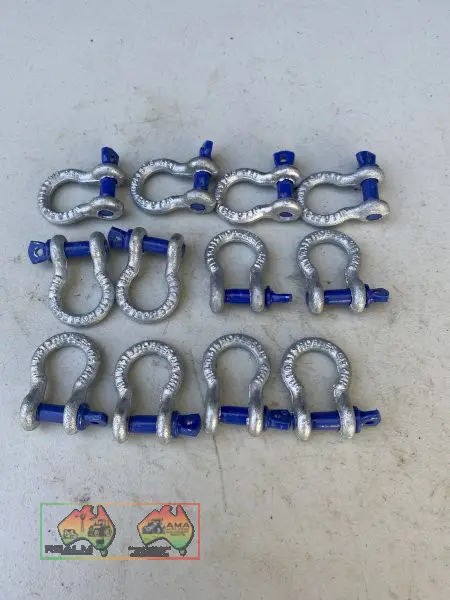 12x New D shackles 1/2 ton 6mm