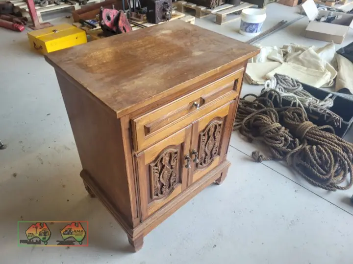 Small Antique Timber Cabinet