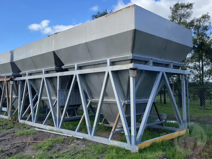 Twin 5 Ton Stainless Storage Bins