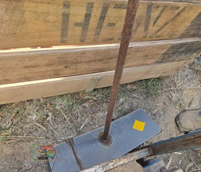 Home made grain sweeper