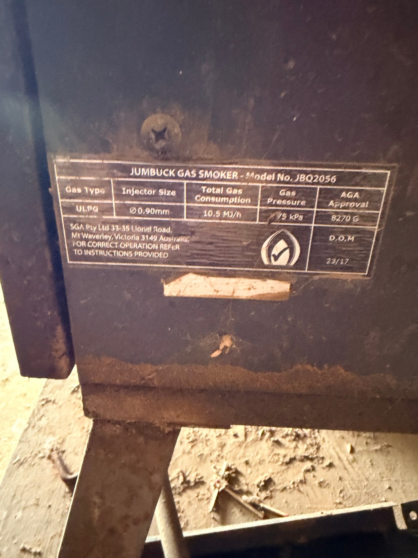 Jumbuck gas smoker - photo 6